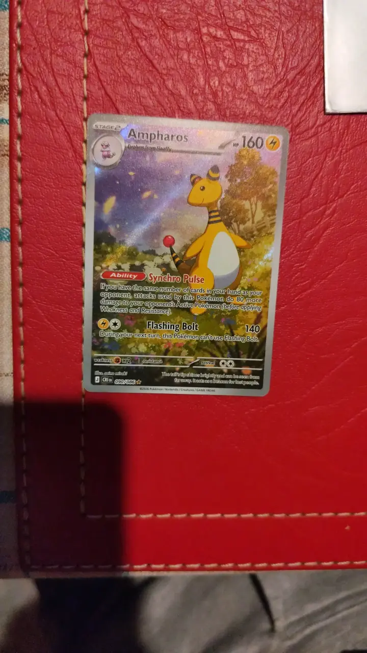 Carta Pokémon Ampharos Holo Chaos Rising