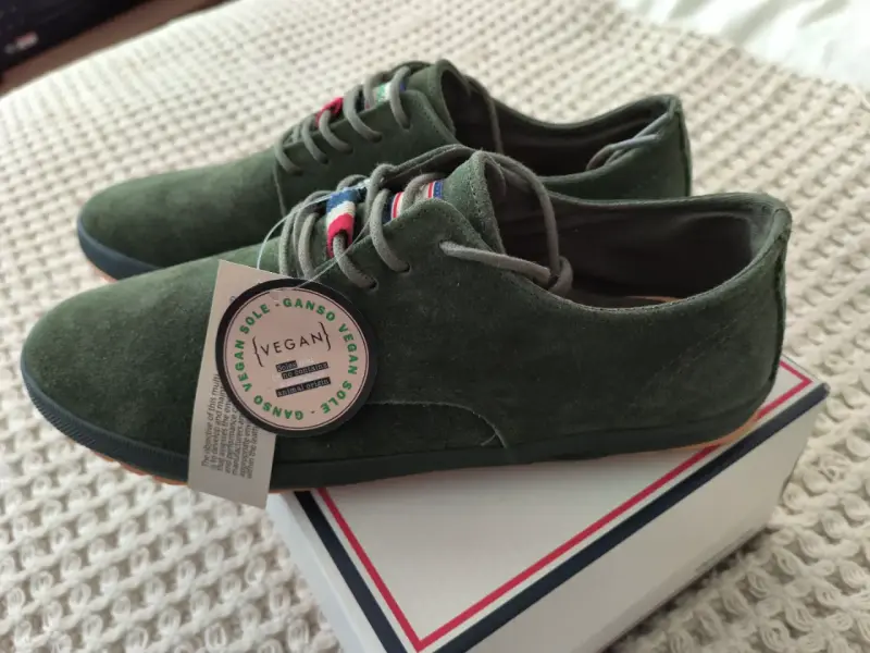 Zapatos de hombre veganos verdes Marca Ganso - 1