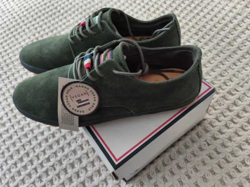 Zapatos de hombre veganos verdes Marca Ganso - 2