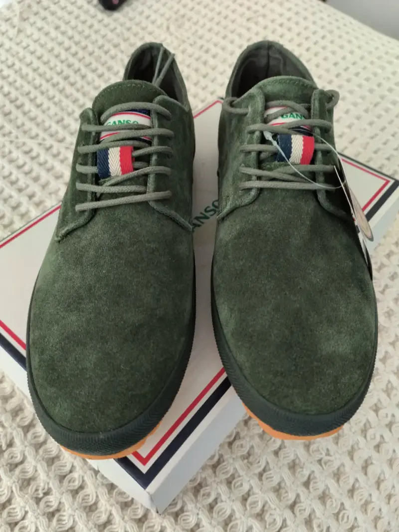 Zapatos de hombre veganos verdes Marca Ganso - 3