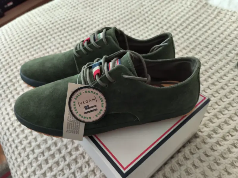 Zapatos de hombre veganos verdes Marca Ganso - 5