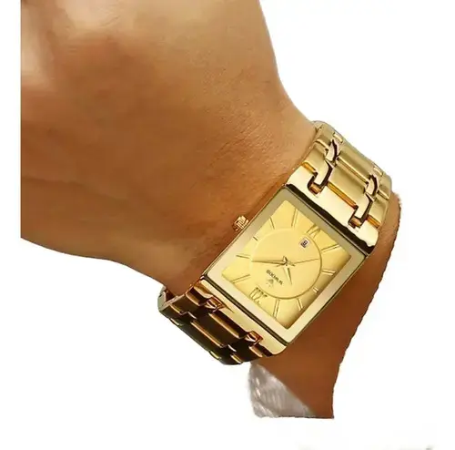 Reloj de Pulsera Dorado para Hombre - 1