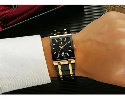 Reloj de Pulsera Dorado para Hombre - 3
