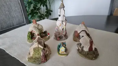 Conjunto de casas en miniatura Resina con sello - miniatura 4