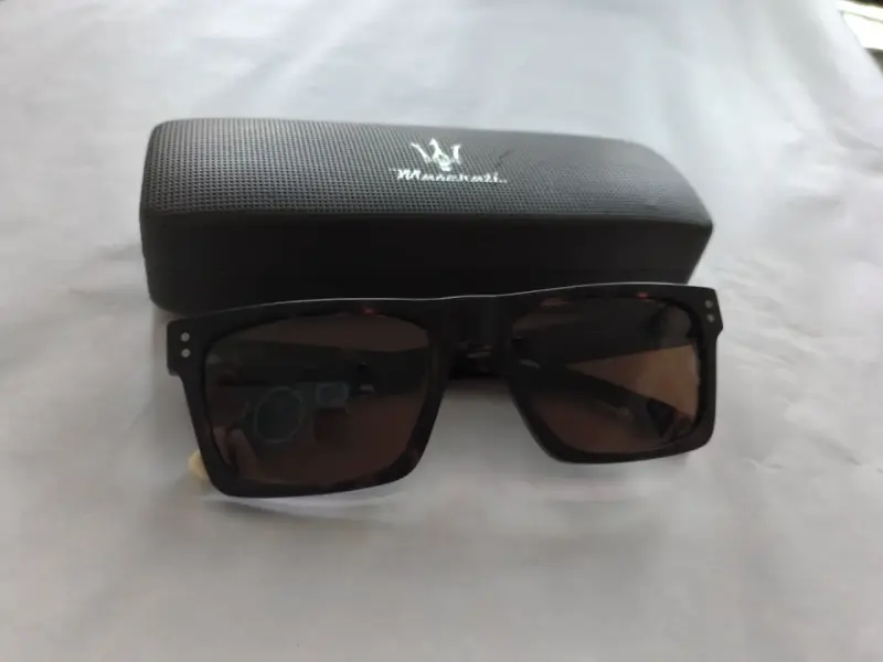 Gafas de sol estilo carey con estuche Maserati - 3