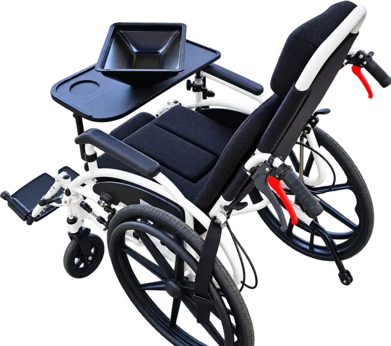 Silla de Ruedas con Bandeja Desmontable FirstCare - 1