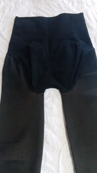 Panty térmico efecto piel negro HDM - miniatura 1