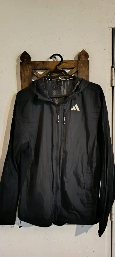 Chaqueta Running Negra Adidas Talla S - miniatura 1