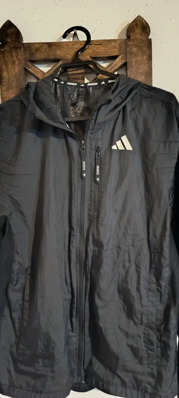 Chaqueta Running Negra Adidas Talla S - 2