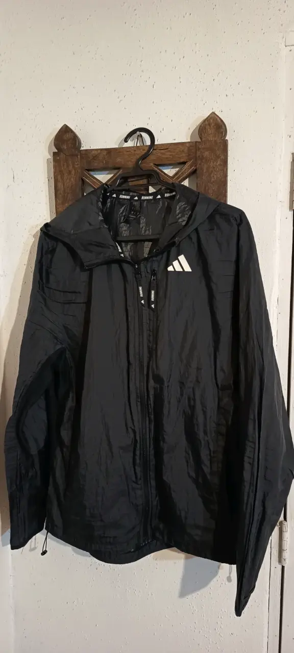 Chaqueta Running Negra Adidas Talla S - 3