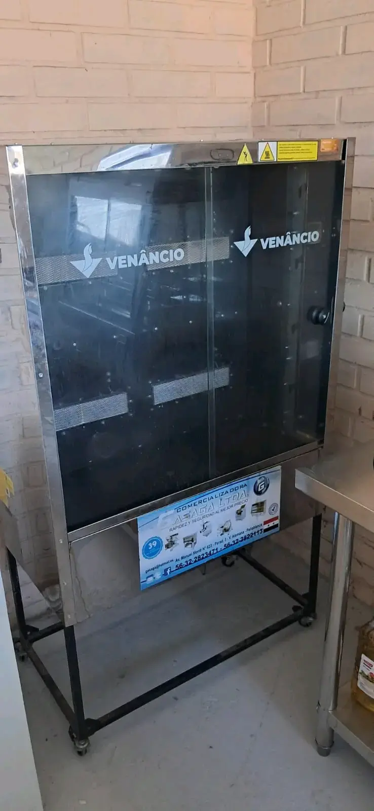 Horno industrial Venâncio de acero inoxidable