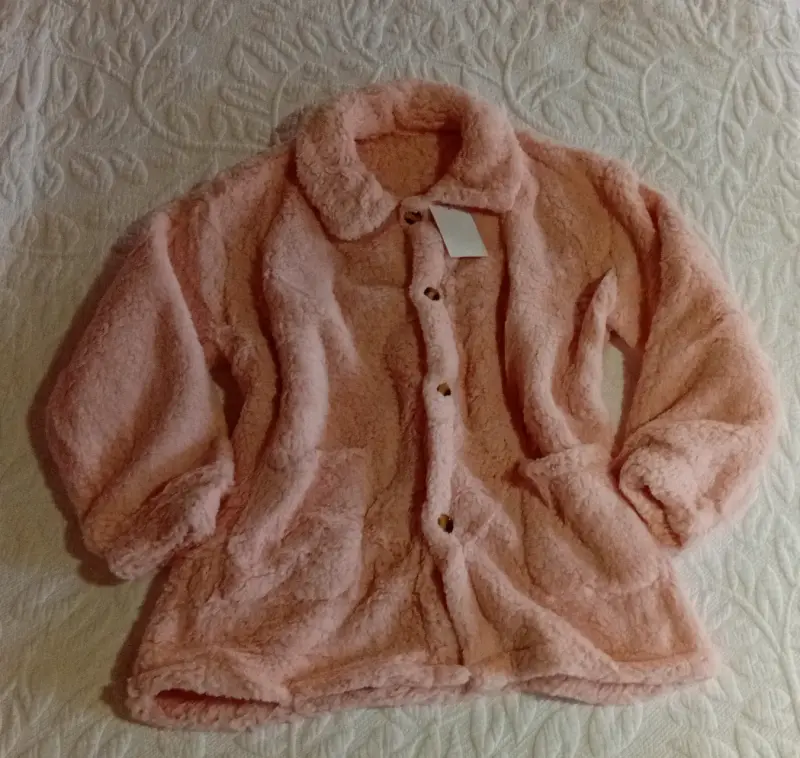 Abrigo de lana sintética para mujer en varios colores - 2