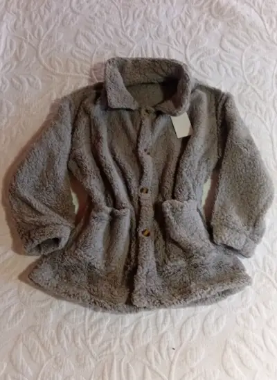 Abrigo de lana sintética para mujer en varios colores - miniatura 3