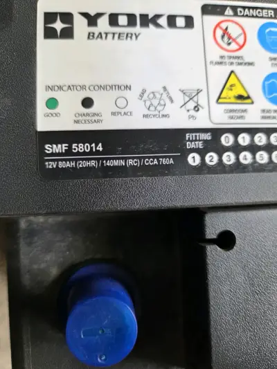 Batería de Auto Yoko SMF 58014 12V 80AH - miniatura 1