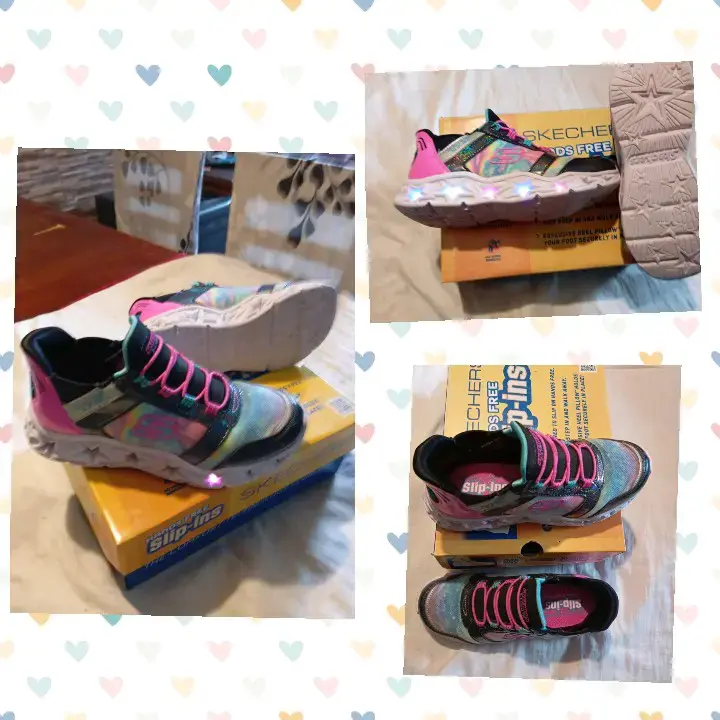 Zapatillas Skechers Kids multicolor con luces N°32 - 1