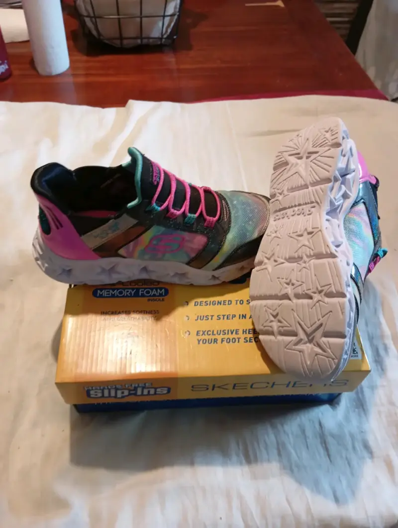 Zapatillas Skechers Kids multicolor con luces N°32 - 3