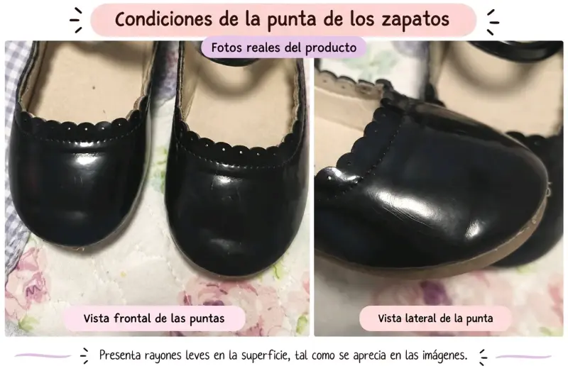 Zapatos de charol negro para niña talla 28 - 2