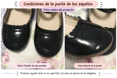 Zapatos de charol negro para niña talla 28 - miniatura 2
