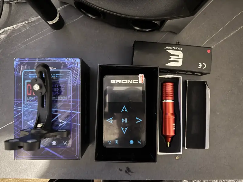 Kit Completo Máquina de Tatuar Profesional Bronc - 2