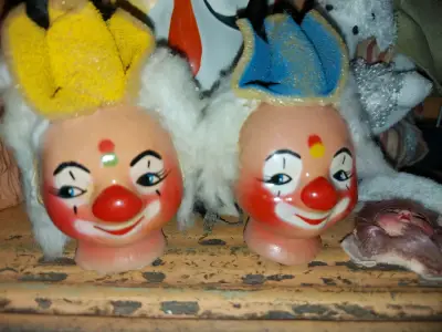 Cabezas de payaso vintage - miniatura 1
