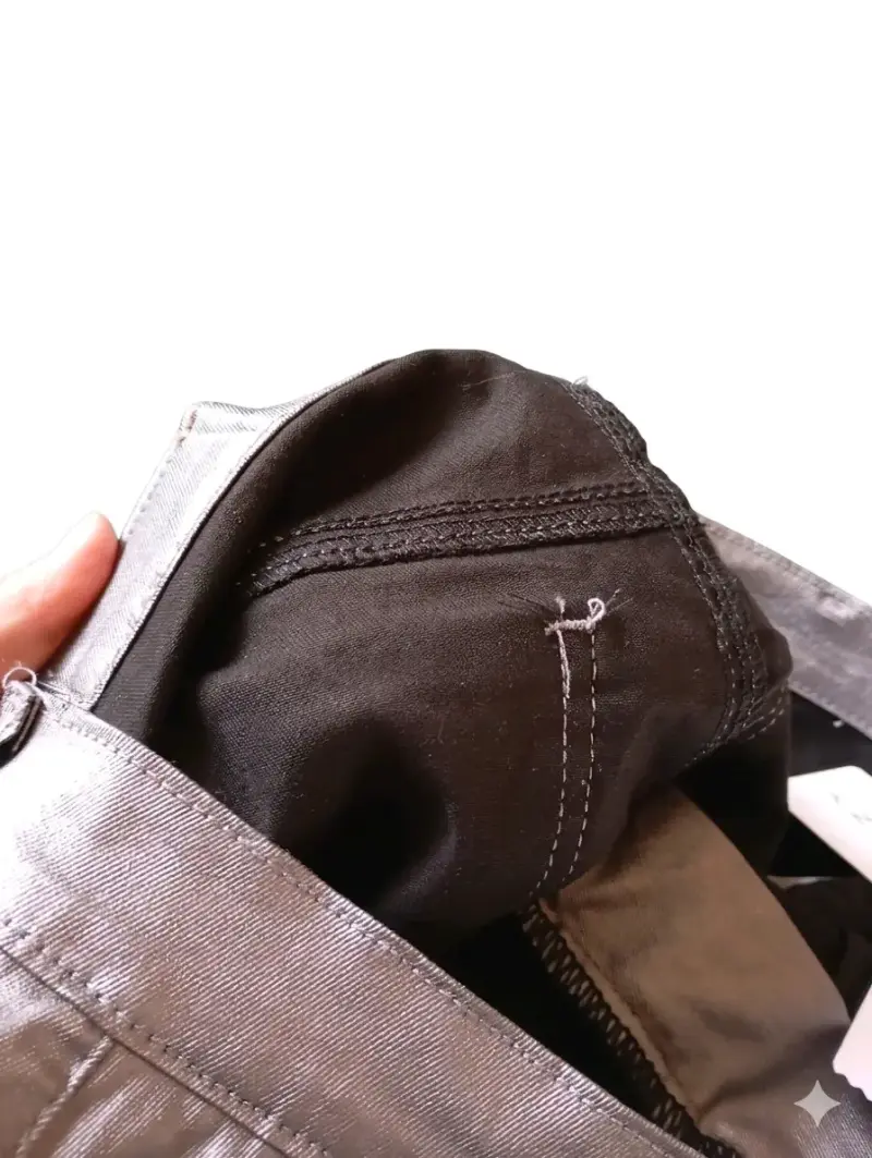 Pantalones plateados de mujer estilo skinny - 4
