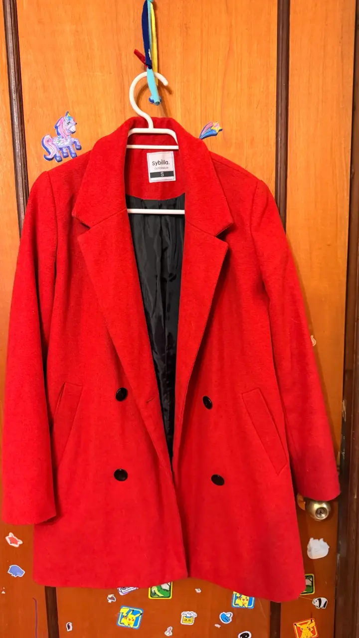 Abrigo rojo mujer Sybilla talla S - 1