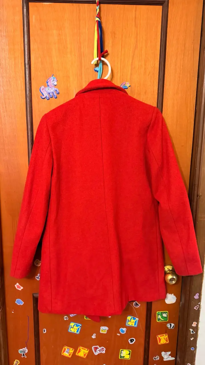 Abrigo rojo mujer Sybilla talla S - 3