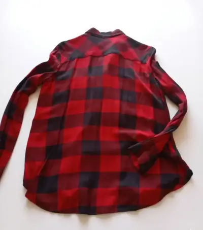 Camisa a cuadros roja y negra Alaniz - miniatura 3