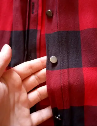 Camisa a cuadros roja y negra Alaniz - miniatura 5