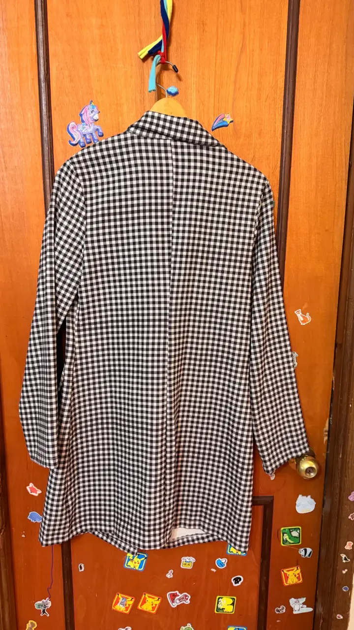 Abrigo a cuadros Shein para mujer - 3