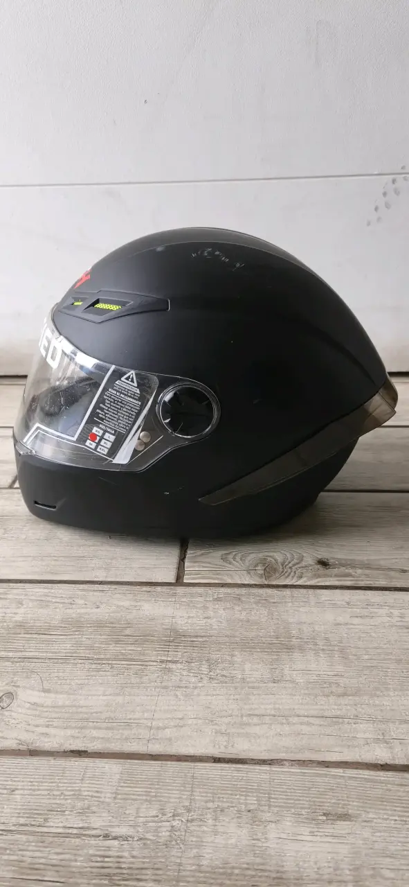 Casco de moto ICH negro certificado - 2