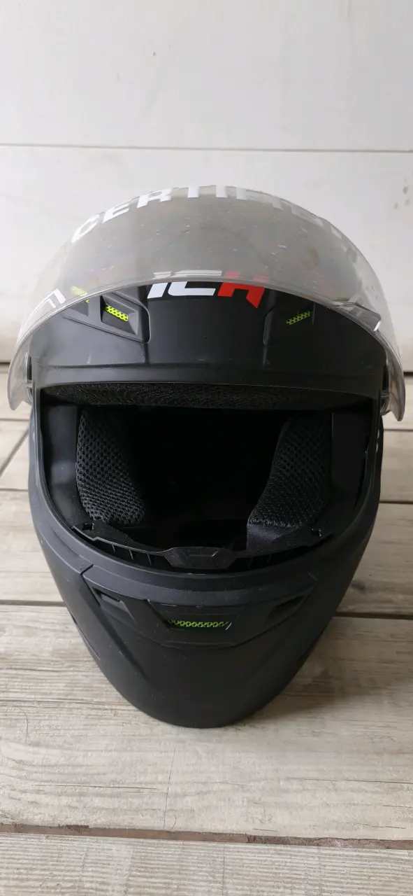 Casco de moto ICH negro certificado - 3