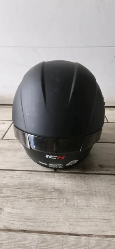 Casco de moto ICH negro certificado - miniatura 5