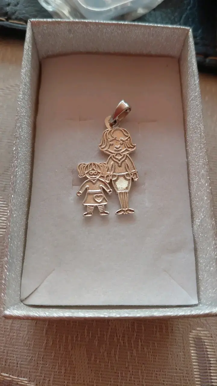 Colgante de plata madre e hija
