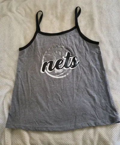 Polera sin mangas Brooklyn Nets gris - miniatura 1