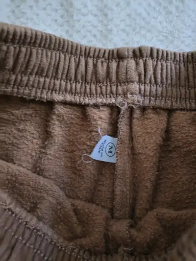 Pantalones de algodón marrón para mujer M - miniatura 2