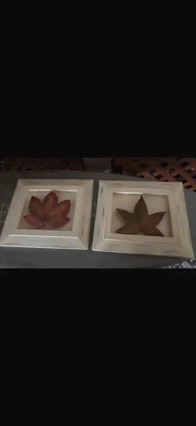 Cuadros decorativos con hojas de parras relieve - miniatura 1