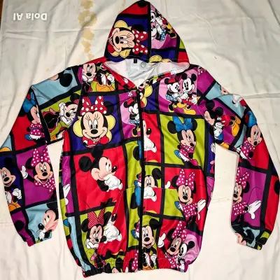 Chaqueta mujer con capucha de Mickey y Minnie - miniatura 1