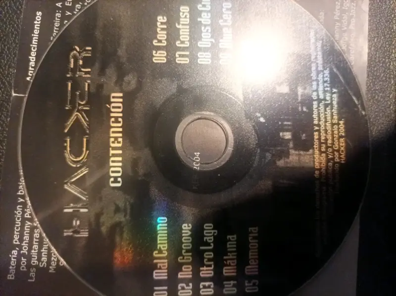Cd raro chileno de colección Hacker Contención - 3