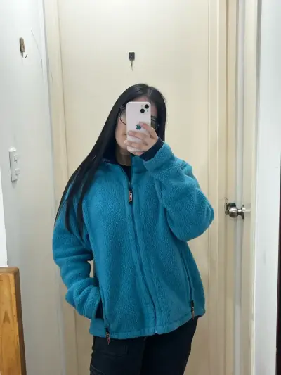Chaqueta polar azul L.L. Bean para mujer - miniatura 1