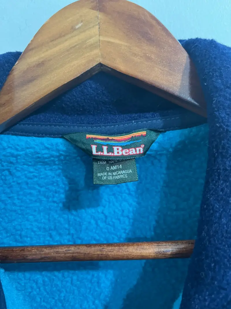 Chaqueta polar azul L.L. Bean para mujer - 3