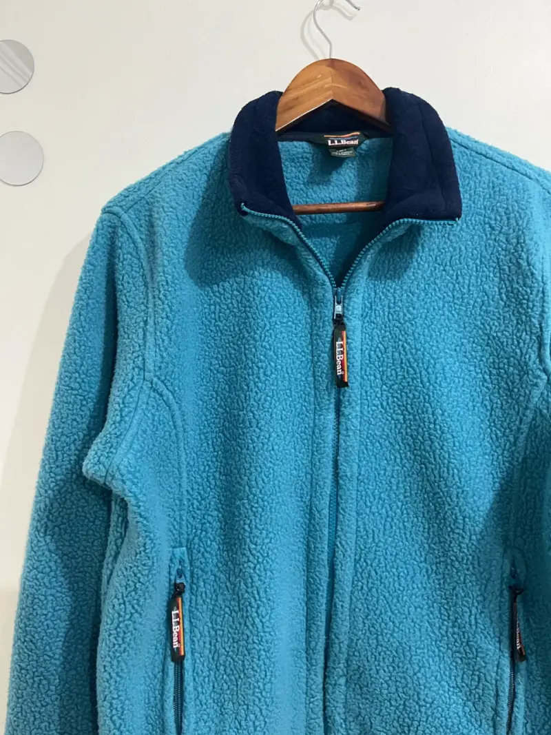 Chaqueta polar azul L.L. Bean para mujer - 5