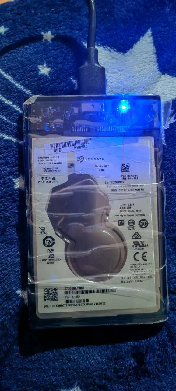 Disco Duro Externo Seagate hdd 2TB USB 3.0 - 2