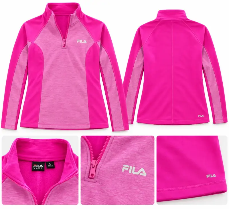 Polerón Deportivo Fila Mujer Rosa - 2