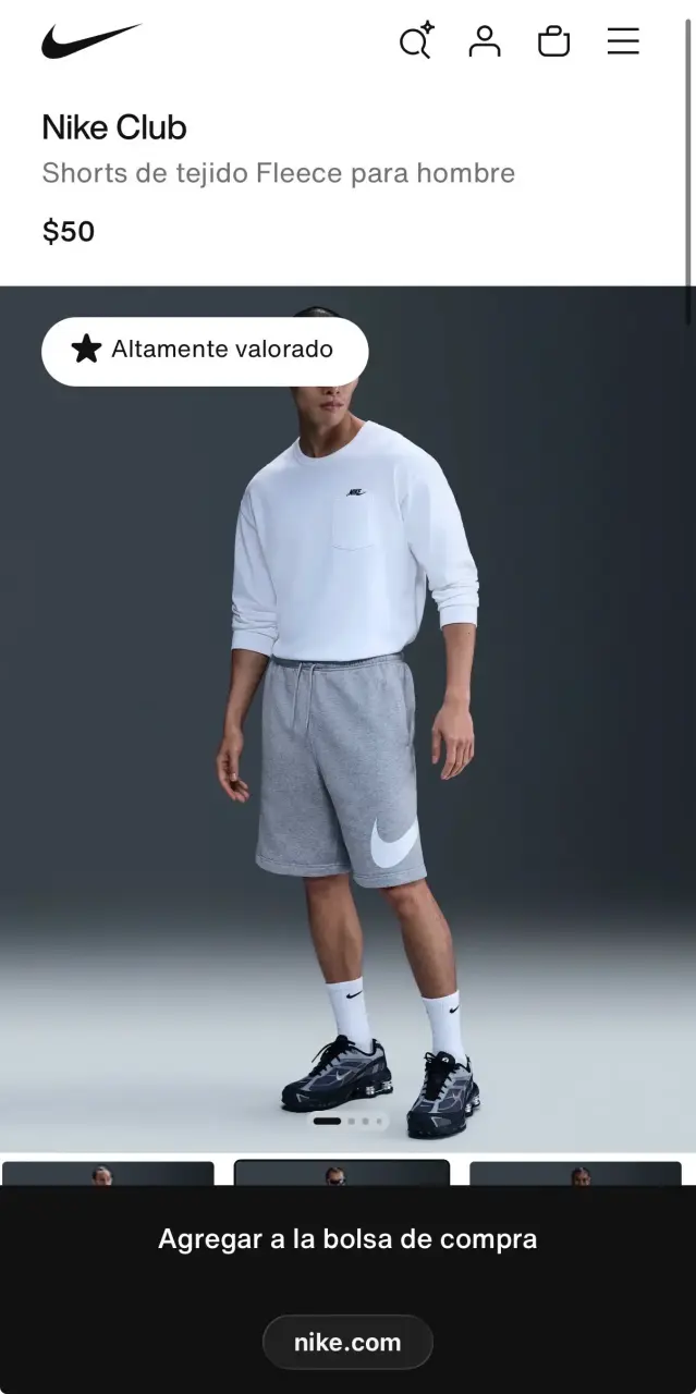 Short Nike Gris - 3