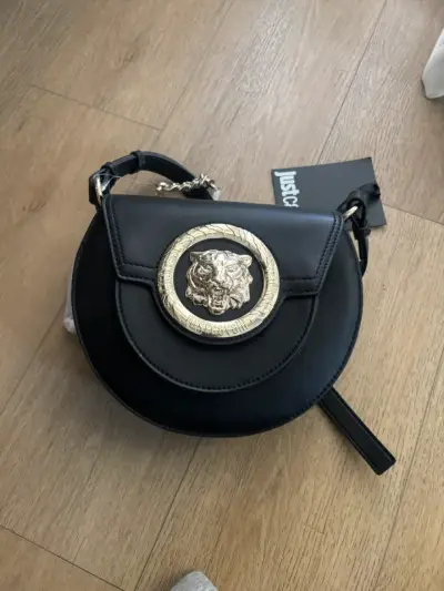 Cartera negra Just Cavalli con detalle dorado - miniatura 1