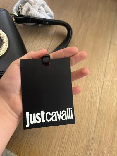Cartera negra Just Cavalli con detalle dorado - miniatura 4