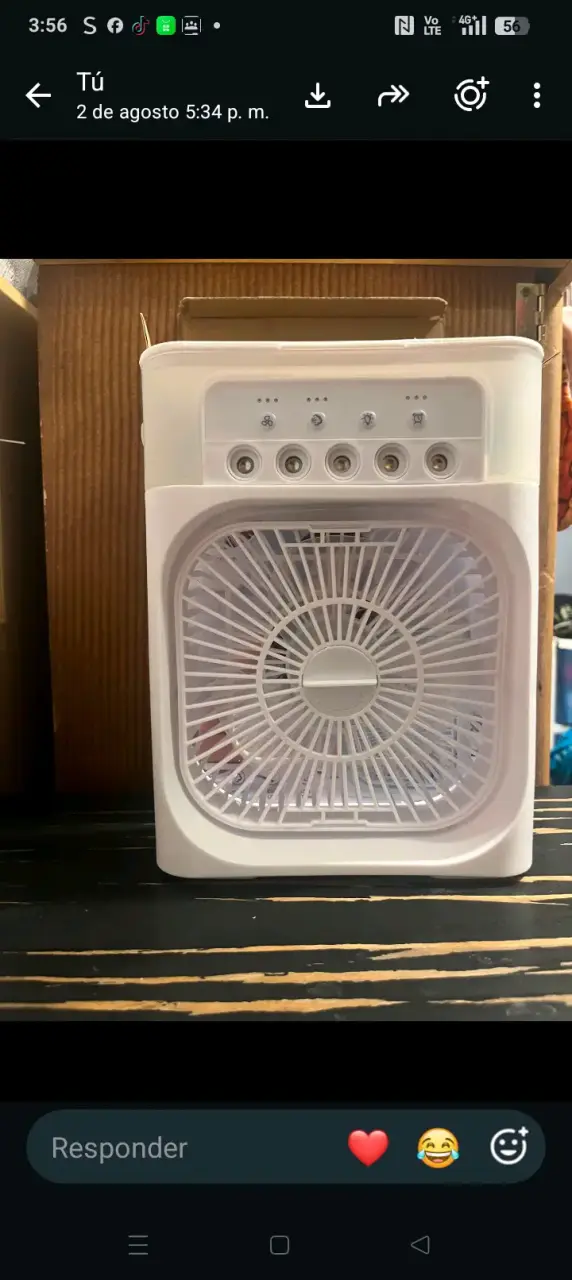 Ventilador cuadrado portátil con controles frontales - 2