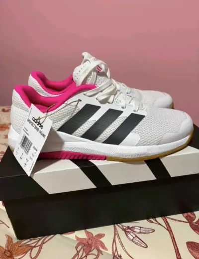 Zapatillas deportivas Adidas blancas con r - miniatura 2