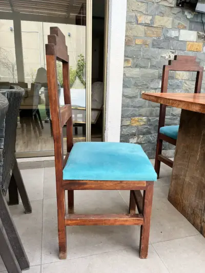 ROBLE Mesa de comedor de madera rústica - miniatura 6